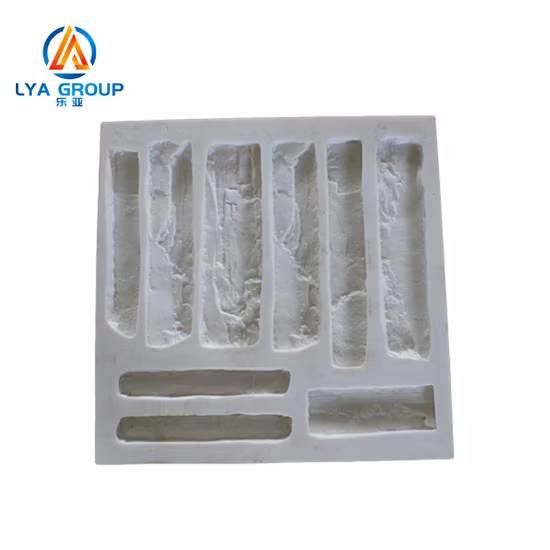 Moldes de pedra de concreto artificial flexível para parede de borracha 3D de cultura de silicone