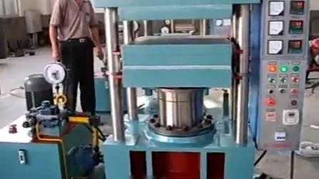  Venda Quente!  Máquina de prensa de vulcanização de borracha de controle PLC Vulcanizadora de prensa de vulcanização Máquina de moldagem por compressão com CE/ISO9001
